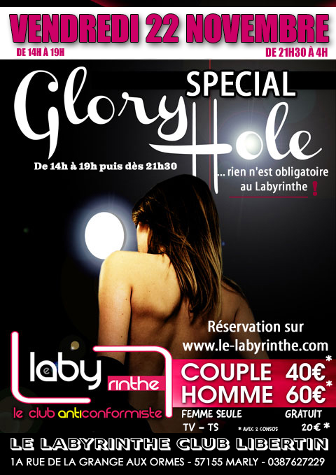 Journée glory hole au club sauna libertin échangiste à Metz 57000